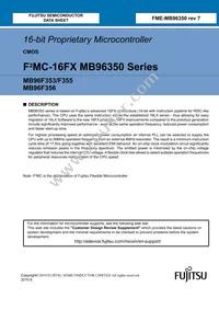 MB96F356RWBPMC-GSE2 Datasheet Cover