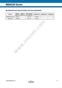 MB96F356RWBPMC-GSE2 Datasheet Page 17