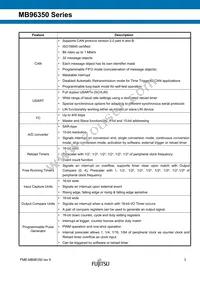 MB96F356RWBPMC1-GSE2 Datasheet Page 3