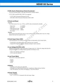 MB9BF104NPMC-G-JNE1 Datasheet Page 5