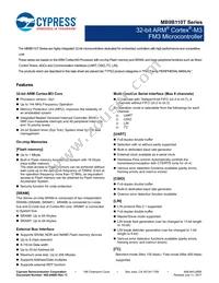 MB9BF116SPMC-GE1 Datasheet Page 2