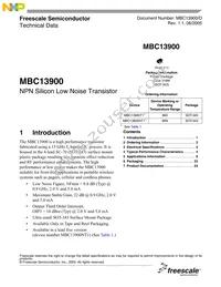 MBC13900NT1 Datasheet Cover