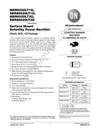 MBR0520LT3 Datasheet Cover