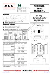 MBR0540L-TP Datasheet Cover