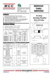 MBR0580L-TP Datasheet Cover