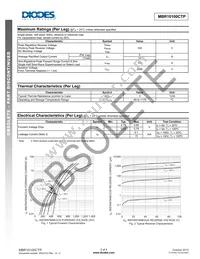 MBR10100CTP Datasheet Page 2