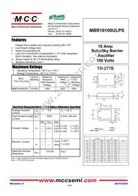 MBR10100ULPS-TP Datasheet Cover