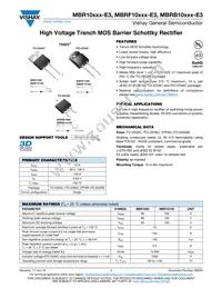 MBR1090-E3/4W Datasheet Cover