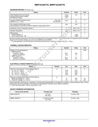 MBR10L60CTG Datasheet Page 2