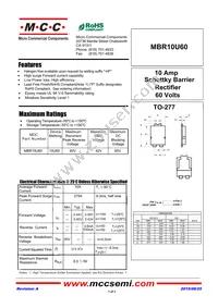 MBR10U60-TP Datasheet Cover