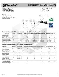 MBR12035CT Datasheet Cover