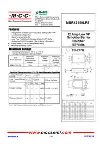 MBR12150LPS-TP Datasheet Cover