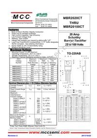 MBR20100CT-BP Datasheet Cover