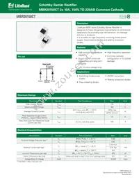 MBR20150CT Datasheet Cover