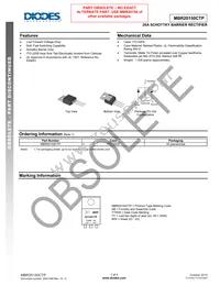 MBR20150CTP Datasheet Cover