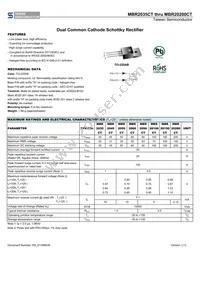 MBR20200CTC0 Datasheet Cover