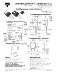 MBR20H100CT/45 Datasheet Cover