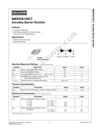 MBR20S100CTTU Datasheet Cover