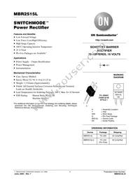 MBR2515L Datasheet Cover