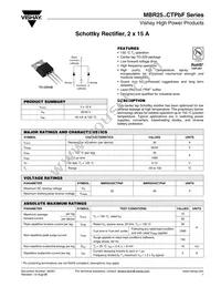 MBR2545CT/45 Datasheet Cover