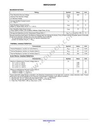 MBR2H200SFT1G Datasheet Page 2