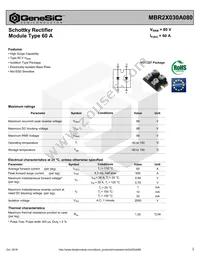 MBR2X030A080 Datasheet Cover