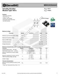 MBR2X050A045 Datasheet Cover
