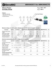 MBR30020CT Datasheet Cover