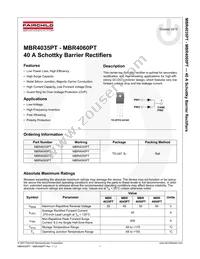 MBR4045CT Datasheet Cover