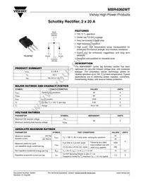 MBR4060WT Datasheet Cover