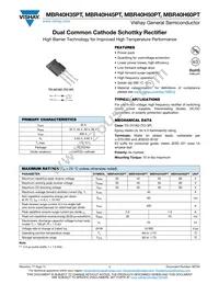 MBR40H60CT-E3/45 Datasheet Cover