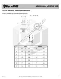 MBR6080R Datasheet Page 3