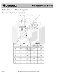 MBR7540R Datasheet Page 3