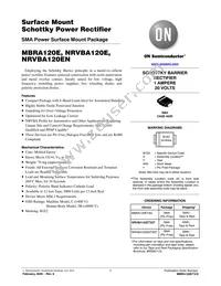 MBRA120ET3 Datasheet Cover