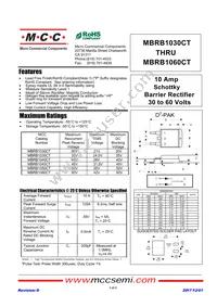 MBRB1040CT-TP Datasheet Cover