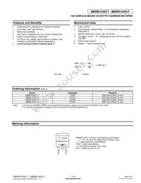 MBRB1545CT-T Datasheet Cover