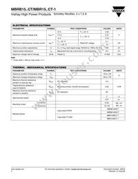 MBRB15H35CT-E3/81 Datasheet Page 2