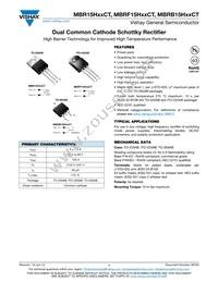 MBRB15H60CTHE3/45 Datasheet Cover