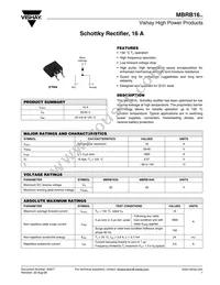 MBRB1645 Datasheet Cover