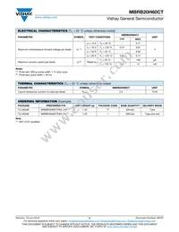 MBRB20H60CTHE3/81 Datasheet Page 2