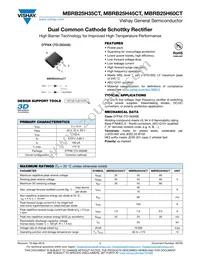 MBRB25H60CTHE3/81 Datasheet Cover