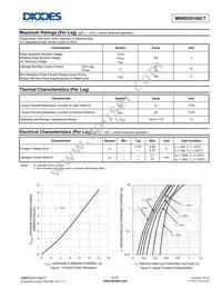 MBRD20100CT-13 Datasheet Page 2