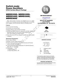 MBRD320T4 Datasheet Cover