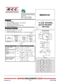 MBRD5100-TP Datasheet Cover