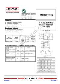 MBRD5100HL-TP Datasheet Cover