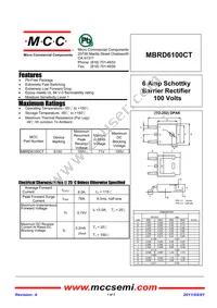 MBRD6100CT-TP Datasheet Cover
