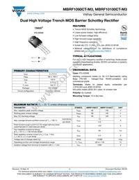 MBRF10100CT-E3/4W Datasheet Cover