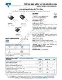 MBRF10H150CT-E3/45 Datasheet Cover