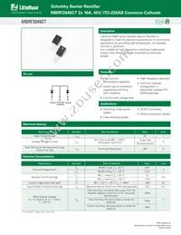 MBRF2045CT Datasheet Cover