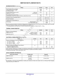 MBRF30H150CTG Datasheet Page 2